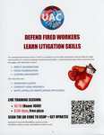 Defend Fired Workers Learn Litigation Skills by Unemployment Action Center