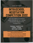 Intraschool Negotiation Competition 2022 by Cardozo ADR Competition Honor Society
