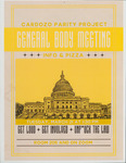 Cardozo Parity Project General Body Meeting