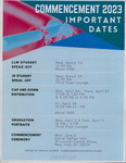 Commencement 2023 Important Dates by Cardozo Office of Special Events