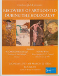 Cardozo JLSA Presents: Recovery of Art Looted During the Holocaust by Cardozo Jewish Law Student Association (JLSA)