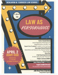 Law As Performance by Benjamin N. Cardozo School of Law