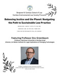 Balancing Justice and the Planet: Navigating the Path to Sustainable Law Practice by Cardozo Environmental Law Society