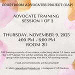 Advocate Training Session 1 of 2 by Cardozo Courtroom Advocates Project (CAP)