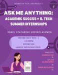 Ask Me Anything: Academic Success + 1L Tech Summer Internships by Cardozo Women in Tech Law