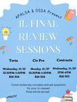 Review Sessions by Asian Pacific American Law Student Association (APALSA) and Cardozo Office of Student Services & Advising
