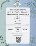 Environmental Law & Policy Networking Happy Hour by Cardozo Environmental Law Society