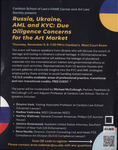 Russia, Ukraine, Anti Money Laundering, and Know Your Client: Due Diligence Concerns for the Art Market