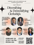 Diversifying & Demystifying Clerkships by Cardozo Latin American Law Student Association (LALSA) and Cardozo Parity Project