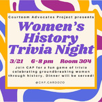 Women's History Trivia Night by Cardozo Courtroom Advocates Project (CAP)