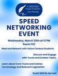 Speed Networking Event by Cardozo Trusts and Estates Law Society