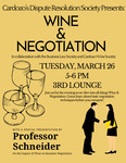 Cardozo Dispute Resolution Society Presents: Wine Negotiation