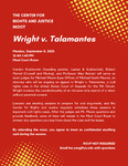 Wright v. Talamantes by Cardozo Center for Rights and Justice, Alexander Reinert, Carolyn Kubitschek, Robert Mantel, and Michael Moore