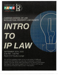 Intro to IP Law by Cardozo FAME Center and Intellectual Property Law Society