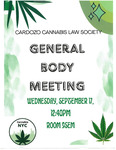 General Body Meeting by Cardozo Cannabis Law Society