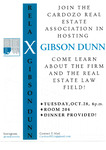 Join The Cardozo Real Estate Association In Hosting Gibson Dunn by Real Estate Law Association (RELA) and Gibson Dunn