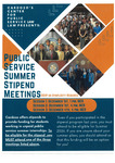 Public Service Summer Stipend Meetings by Cardozo Center for Public Service Law