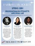 Professionalism Etiquette and Email Lab by Cardozo Fashion Law Society, Brittany Alzfan, Madison Marino, and Emmanuelle Molina