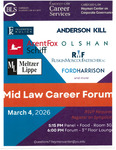 Mid Law Career Forum by Cardozo Business Law Society, Cardozo Law Career Services, and Heyman Center on Corporate Governance