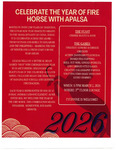 Celebrate The Year Of Fire Horse With APALSA by Asian Pacific American Law Students Association (APALSA)
