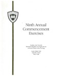 Ninth Annual Commencement Exercises by Benjamin N. Cardozo School of Law