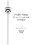 Twelfth Annual Commencement Exercises by Benjamin N. Cardozo School of Law