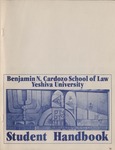 1988-1989 by Benjamin N. Cardozo School of Law